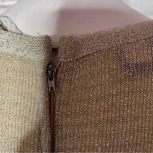 Vintage 70s Lane Bryant Tall Shop glam blue silver sparkle maxi dress 12 TALL - Picture 6 of 10